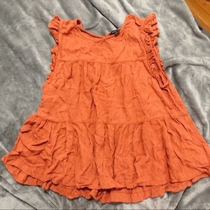 Burnt Orange Flowy Boho Top